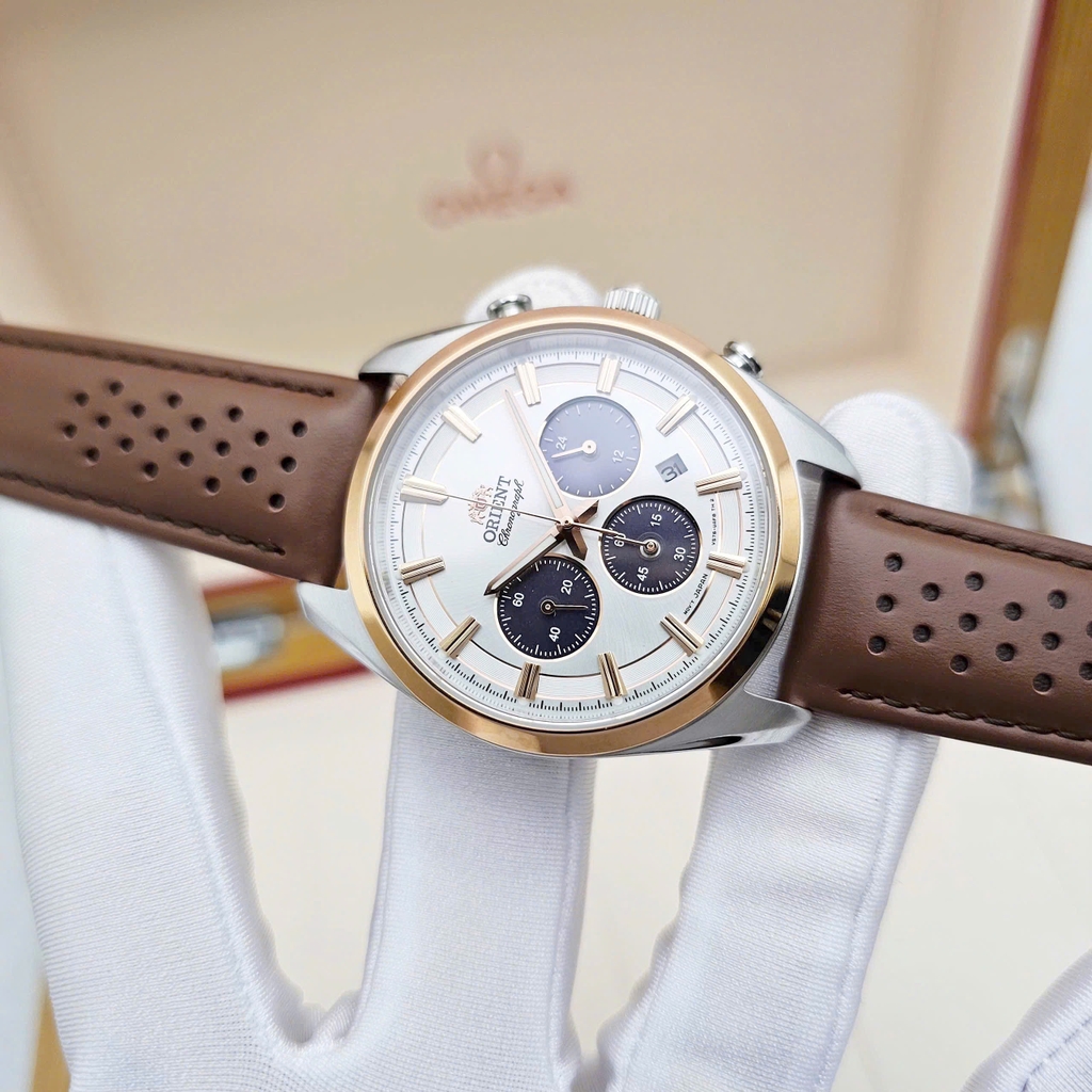 Đồng Hồ Nam Orient Quartz Solar Contemporary Chronograph RA-TX0306S10B