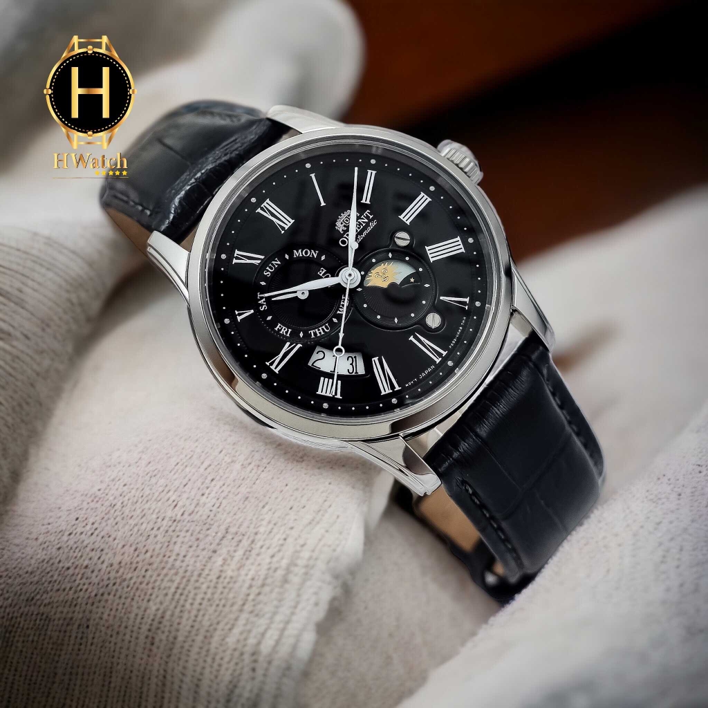 Đồng Hồ Nam Orient Automatic Sun And Moon Gen 3 Black RA-AK0010B10B ( RA-AK0010B00C ) ( RA-AK0010B ) ( RA-AK0010B30B )