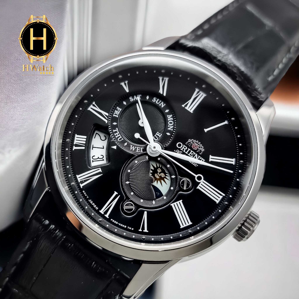 Đồng Hồ Nam Orient Automatic Sun And Moon Gen 3 Black RA-AK0010B10B ( RA-AK0010B00C ) ( RA-AK0010B ) ( RA-AK0010B30B )