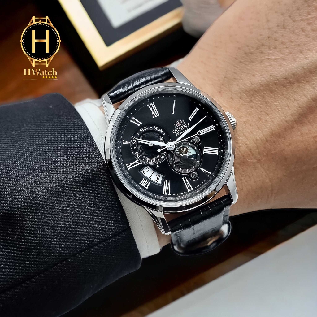 Đồng Hồ Nam Orient Automatic Sun And Moon Gen 3 Black RA-AK0010B10B ( RA-AK0010B00C ) ( RA-AK0010B ) ( RA-AK0010B30B )