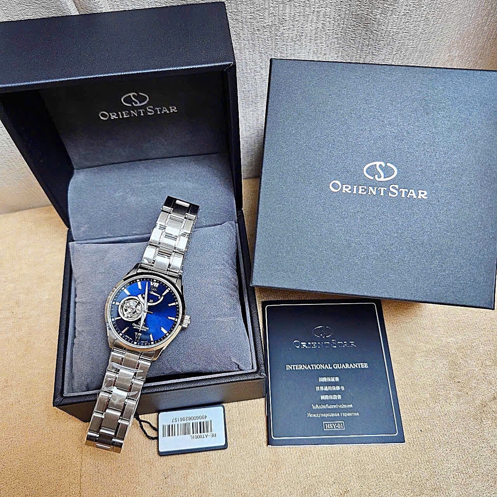 Đồng Hồ Nam Orient Star Automatic Semi Skeleton Blue RE-AT0001L00B ( RE-AT0001L )