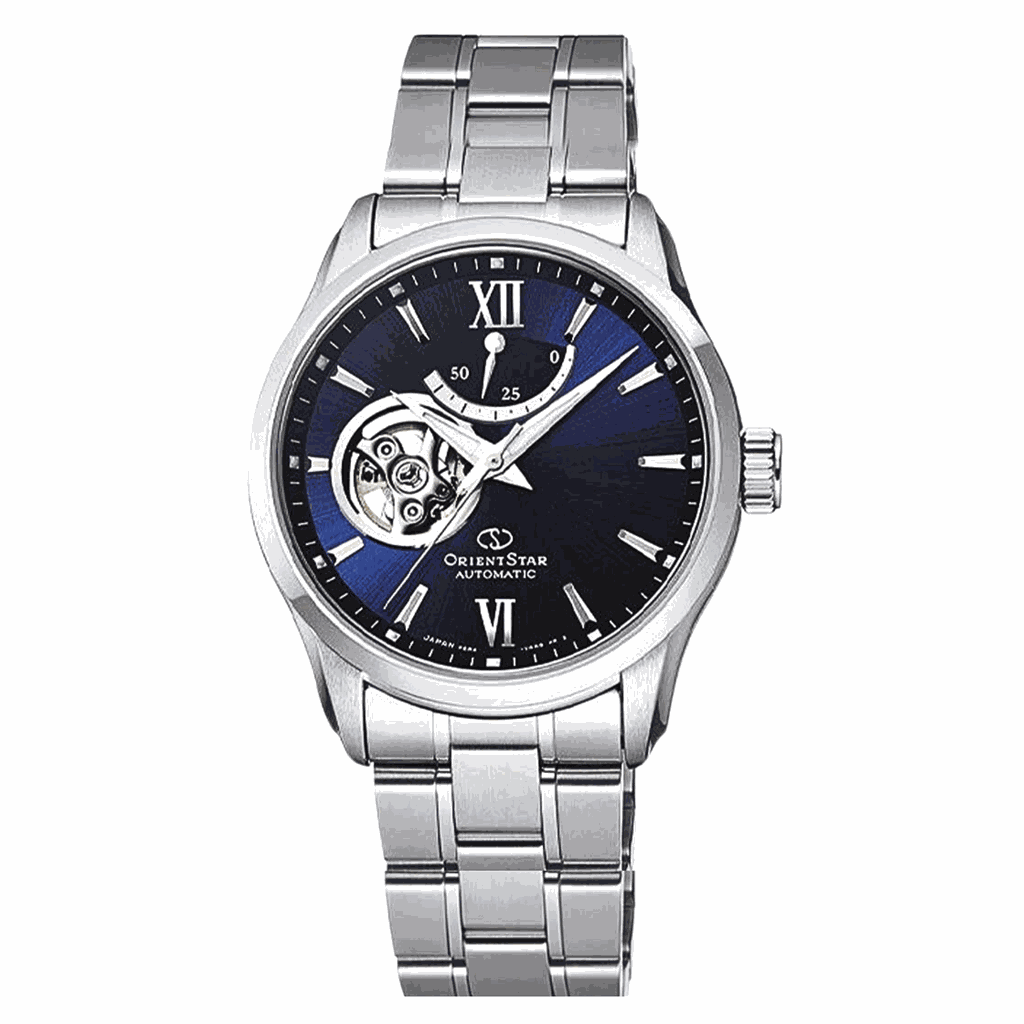 Đồng Hồ Nam Orient Star Automatic Semi Skeleton Blue RE-AT0001L00B ( RE-AT0001L )