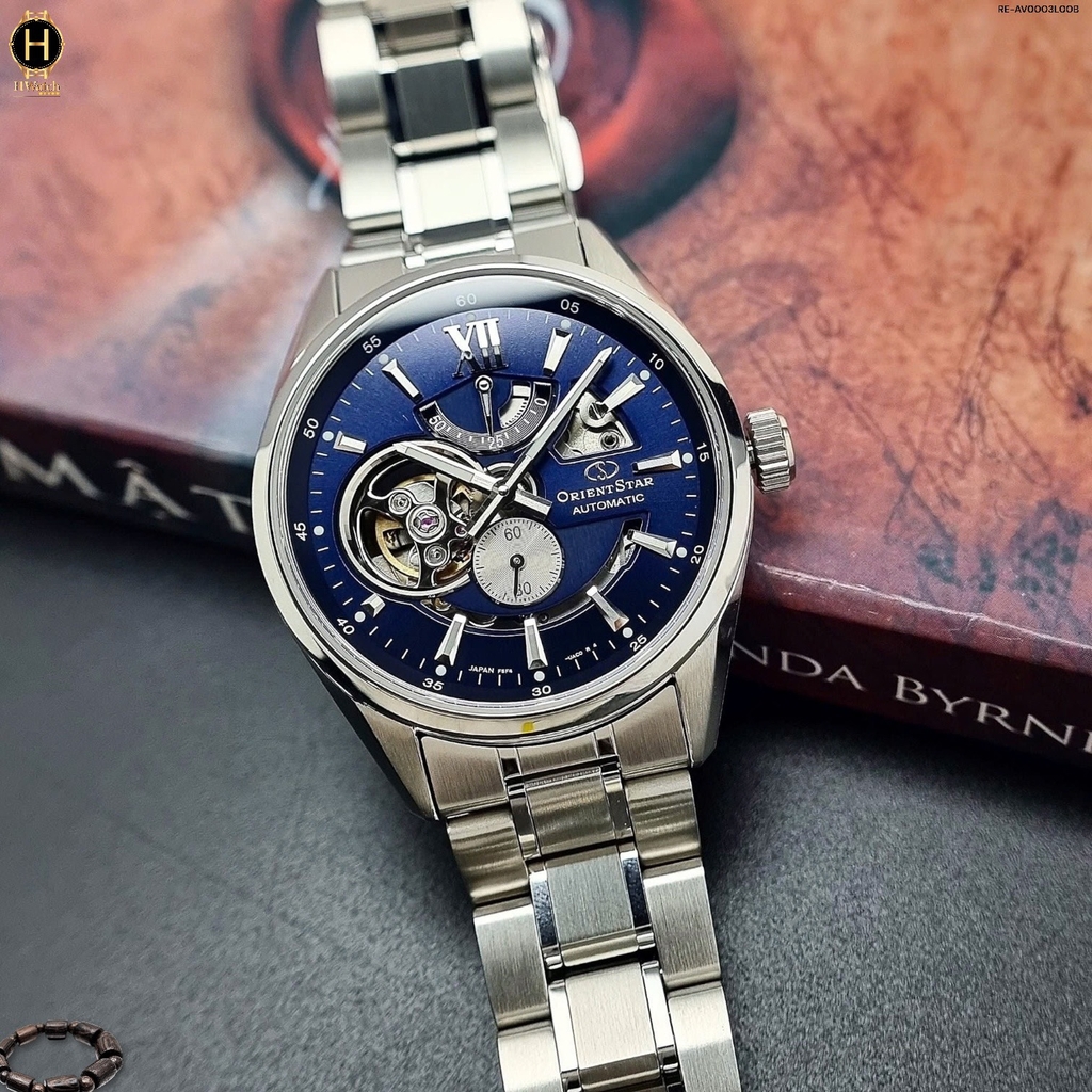 Đồng Hồ Nam Orient Star Automatic Semi Skeleton Joker Blue RE-AV0003L00B ( RE-AV0003L) ( RE-AV0003L00Z )