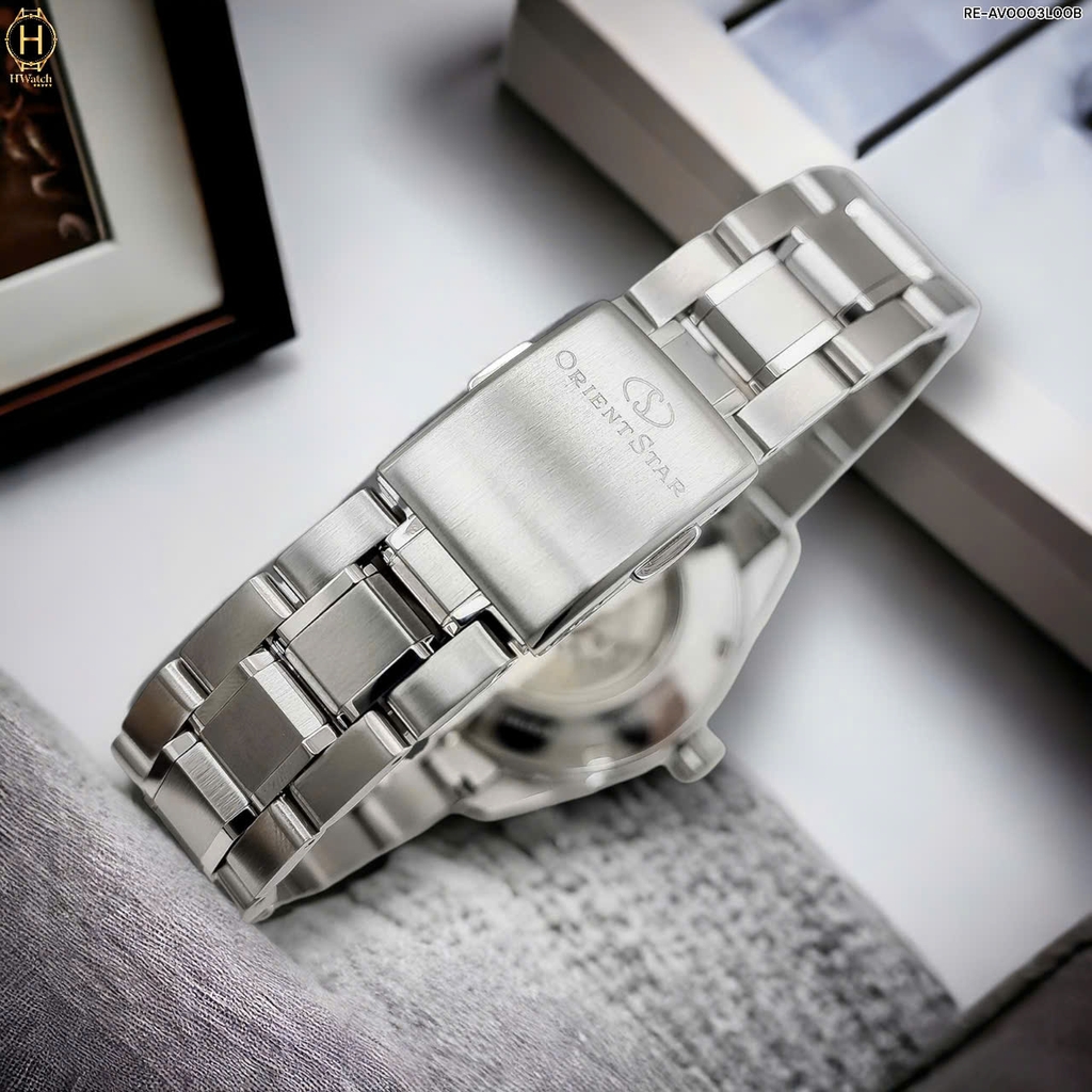 Đồng Hồ Nam Orient Star Automatic Semi Skeleton Joker Blue RE-AV0003L00B ( RE-AV0003L) ( RE-AV0003L00Z )