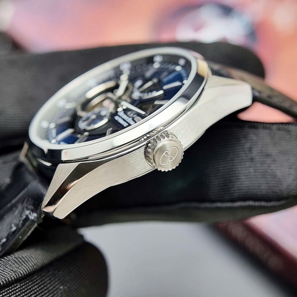 Đồng Hồ Nam Orient Star Automatic Semi Skeleton Joker Blue RE-AV0005L00B ( RE-AV0005L00Z ) ( RE-AV0005L )