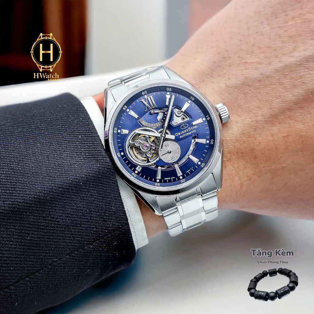Đồng Hồ Nam Orient Star Automatic Semi Skeleton Joker Blue RE-AV0003L00B ( RE-AV0003L) ( RE-AV0003L00Z )