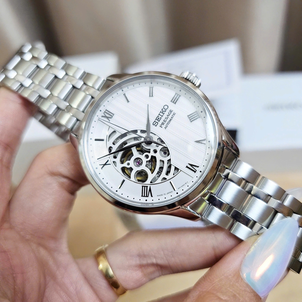 Đồng Hồ Nam Seiko Automatic Presage White SARY251