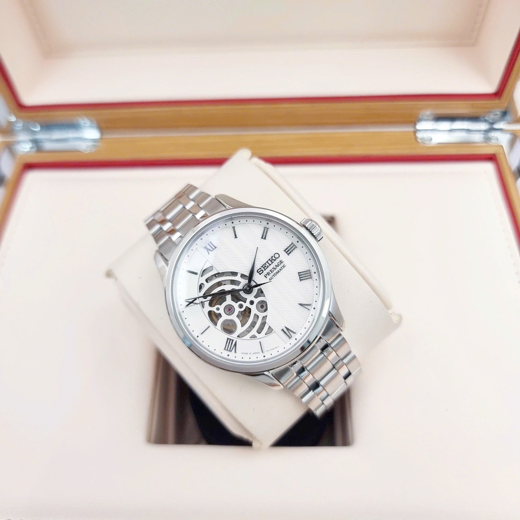 Đồng Hồ Nam Seiko Automatic Presage White SARY251