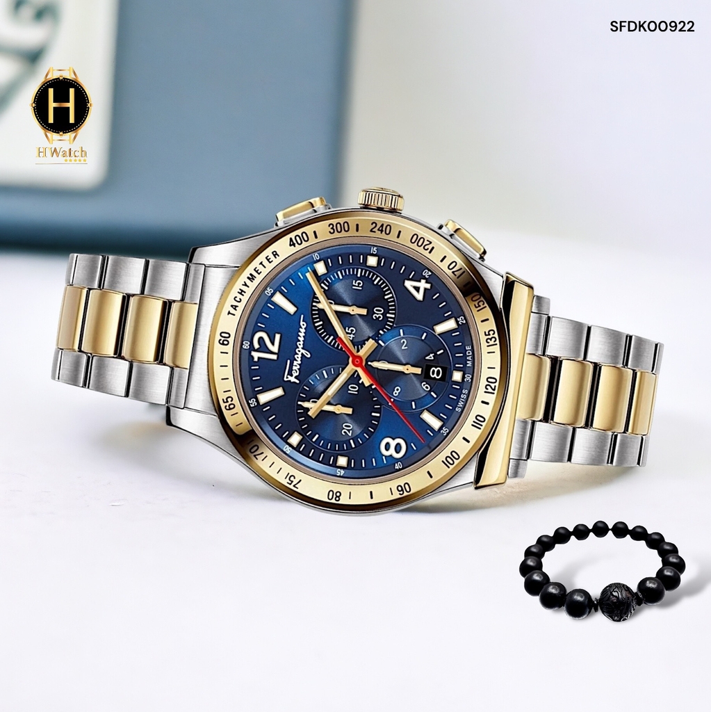 Đồng Hồ Nam Salvatore Ferragamo Quartz SFDK00922 Chrono Bracelet Chronograph