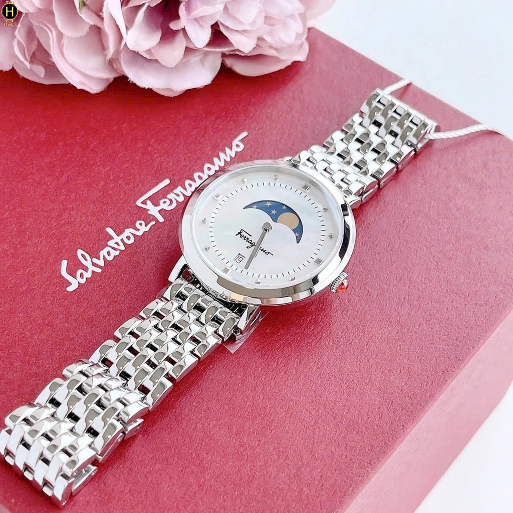 Đồng Hồ Nữ Salvatore Ferragamo Quartz Moon Phase SFUH00321