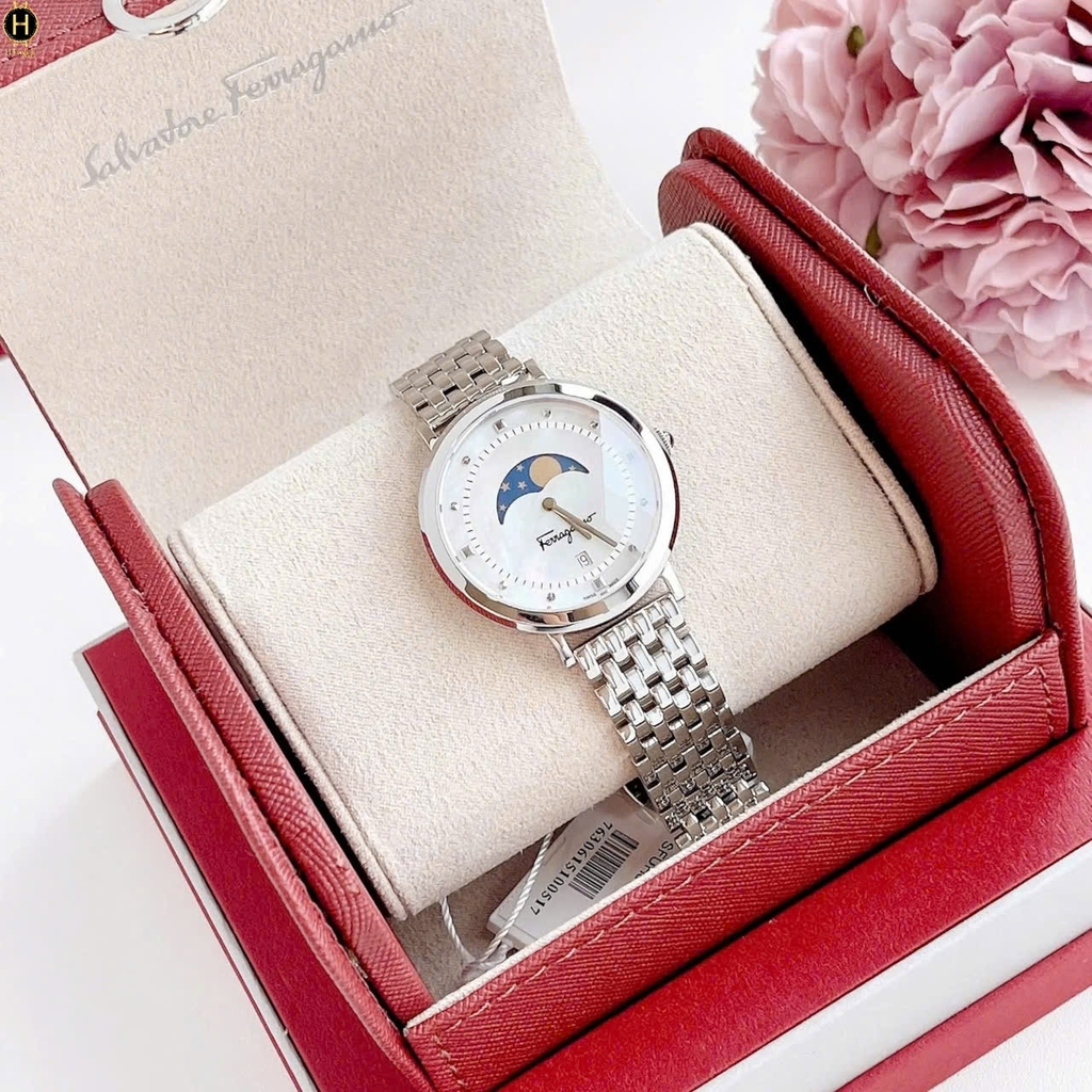 Đồng Hồ Nữ Salvatore Ferragamo Quartz Moon Phase SFUH00321