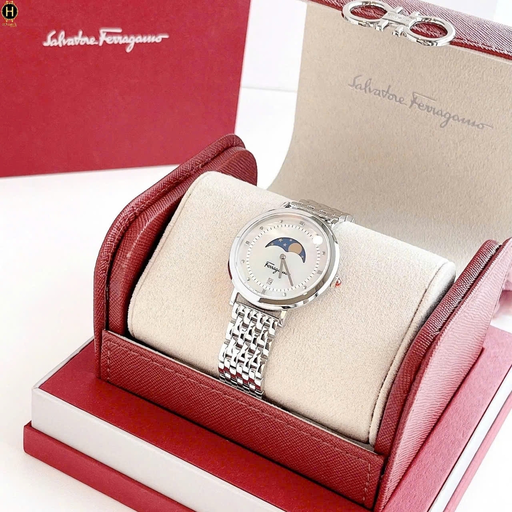Đồng Hồ Nữ Salvatore Ferragamo Quartz Moon Phase SFUH00321