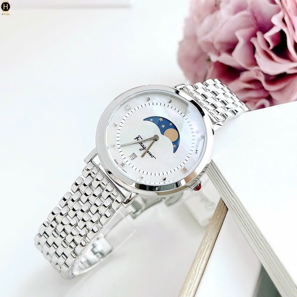 Đồng Hồ Nữ Salvatore Ferragamo Quartz Moon Phase SFUH00321