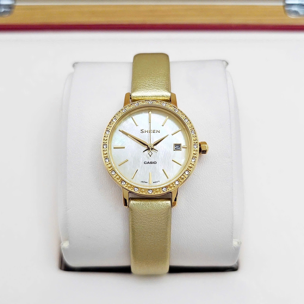 Đồng Hồ Nữ Casio Quartz Sheen SHE-4060GL-9AUDF