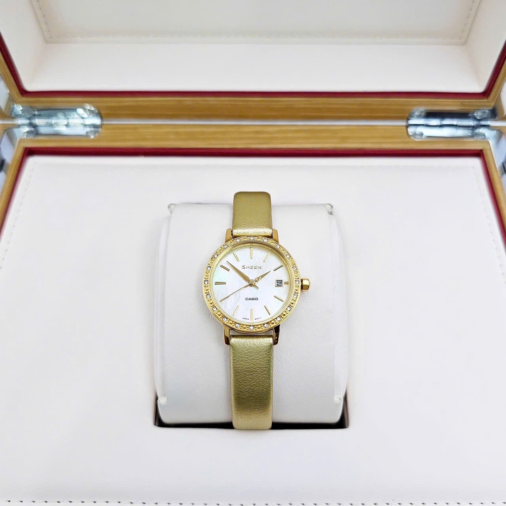 Đồng Hồ Nữ Casio Quartz Sheen SHE-4060GL-9AUDF