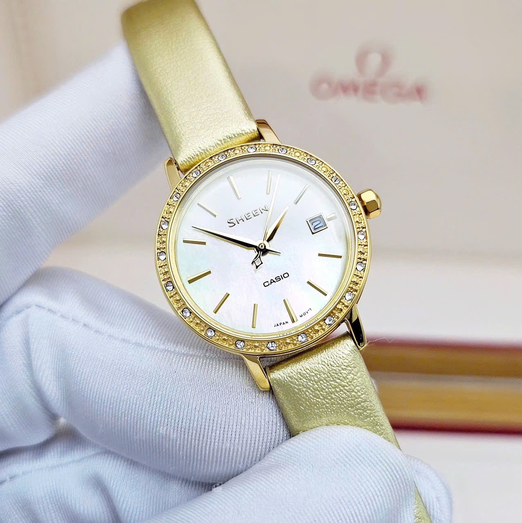 Đồng Hồ Nữ Casio Quartz Sheen SHE-4060GL-9AUDF
