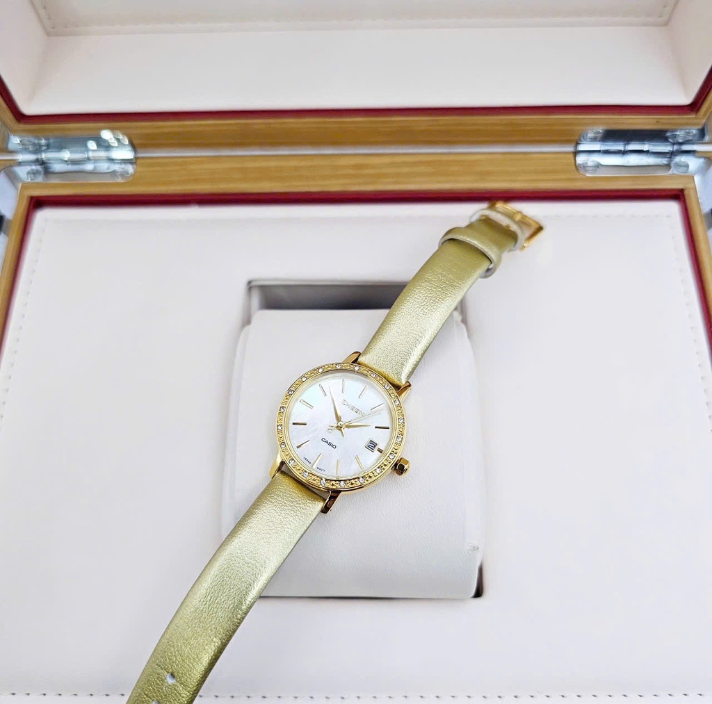Đồng Hồ Nữ Casio Quartz Sheen SHE-4060GL-9AUDF