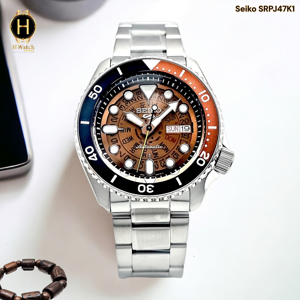 Đồng Hồ Nam Seiko 5 Automatic Sport Skeleton Style SRPJ47K1 SRPJ47 SRPJ47J1
