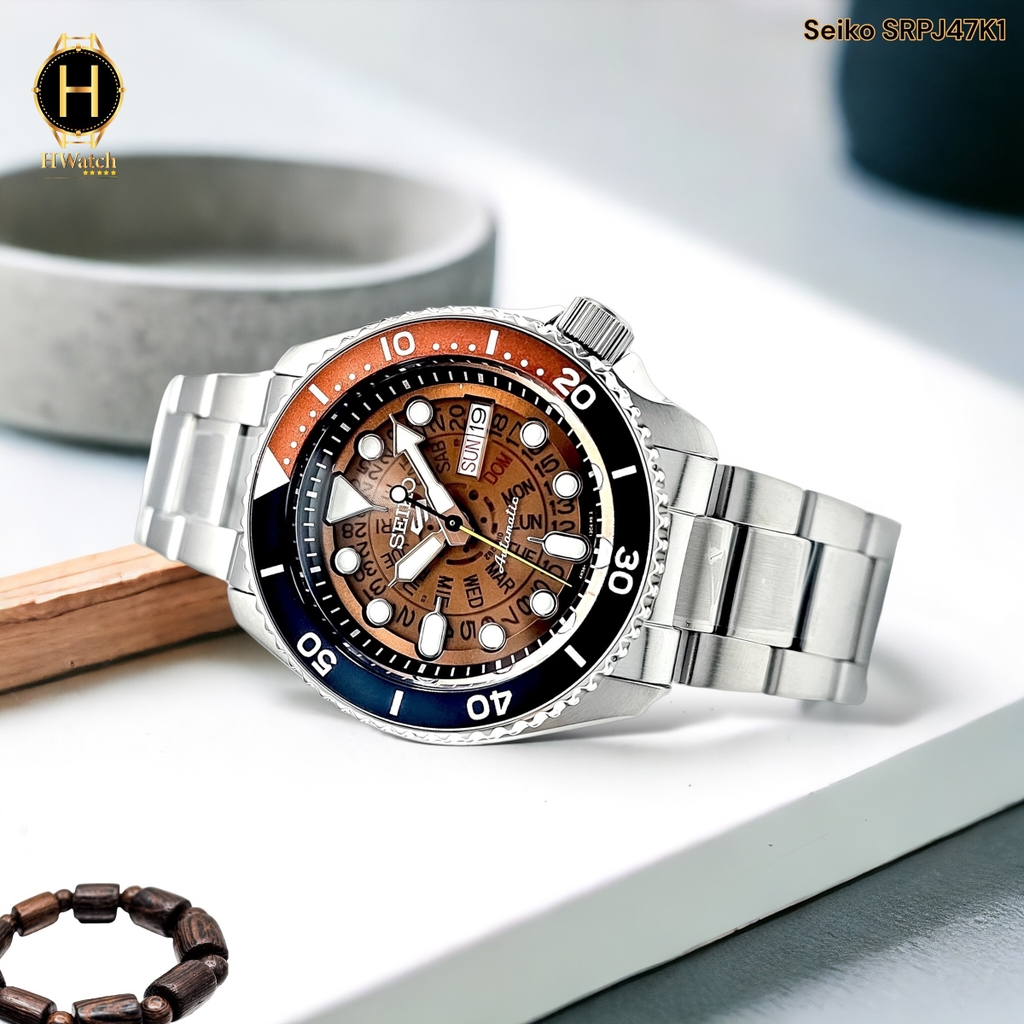 Đồng Hồ Nam Seiko 5 Automatic Sport Skeleton Style SRPJ47K1 SRPJ47 SRPJ47J1