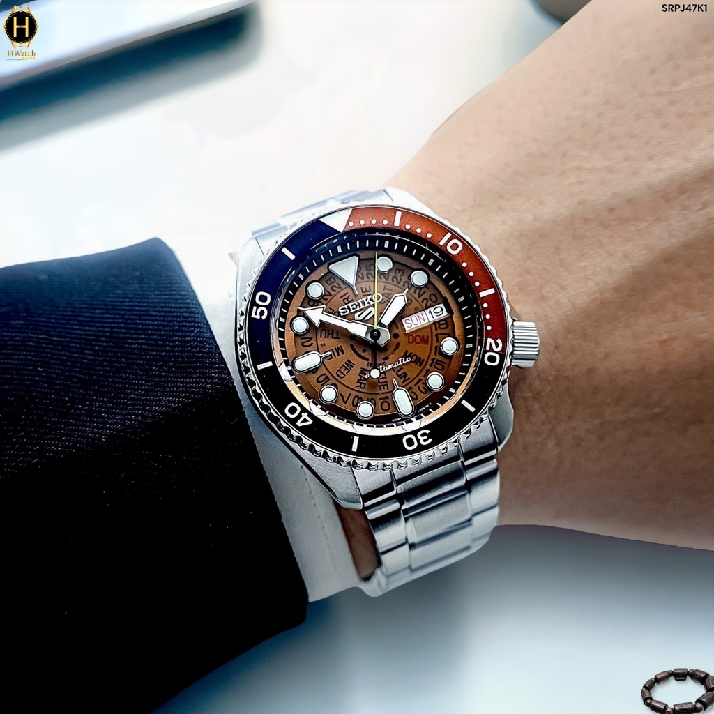 Đồng Hồ Nam Seiko 5 Automatic Sport Skeleton Style SRPJ47K1 SRPJ47 SRPJ47J1