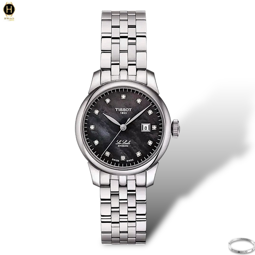 Đồng Hồ Nữ Tissot Automatic Le Locle T006.207.11.126.00 ( T006.207.11.126.00 ) Dây Thép Mặt Đen Sapphire