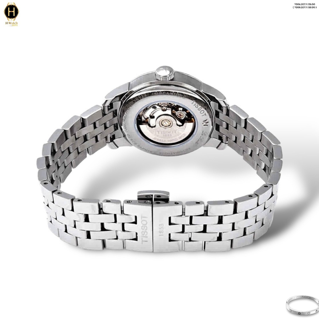 Đồng Hồ Nữ Tissot Automatic Le Locle T006.207.11.126.00 ( T006.207.11.126.00 ) Dây Thép Mặt Đen Sapphire