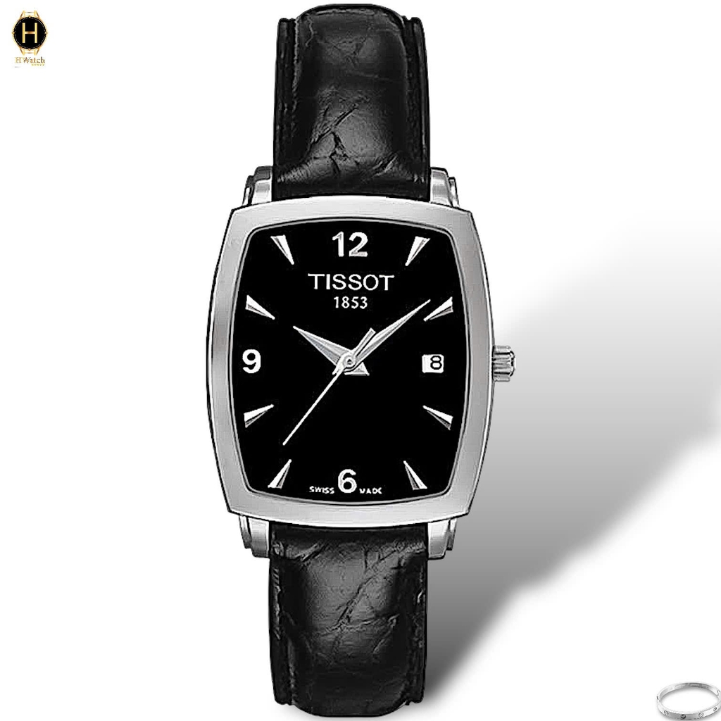 Đồng Hồ Nữ Tissot Quartz Everytime T057.910.16.057.00 ( T0579101605700 ) Dây Da Mặt Đen Sapphire