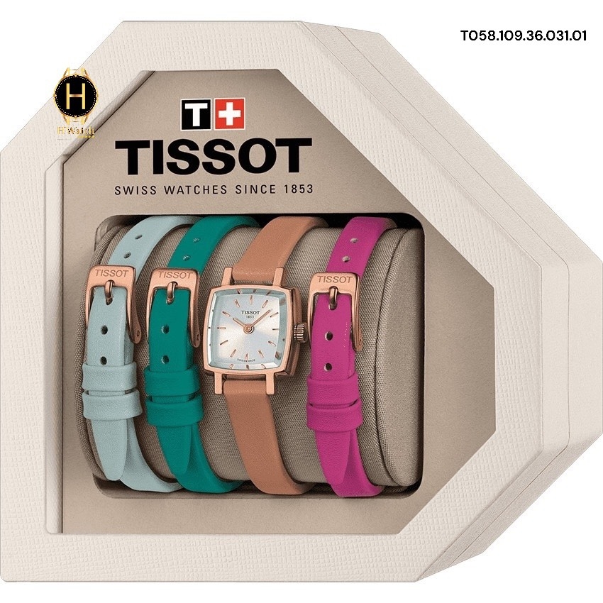 Đồng Hồ Nữ Tissot Quartz Lovely Square Summer Rose Tone T058.109.36.031.01 ( T0581093603101 )  Sapphire