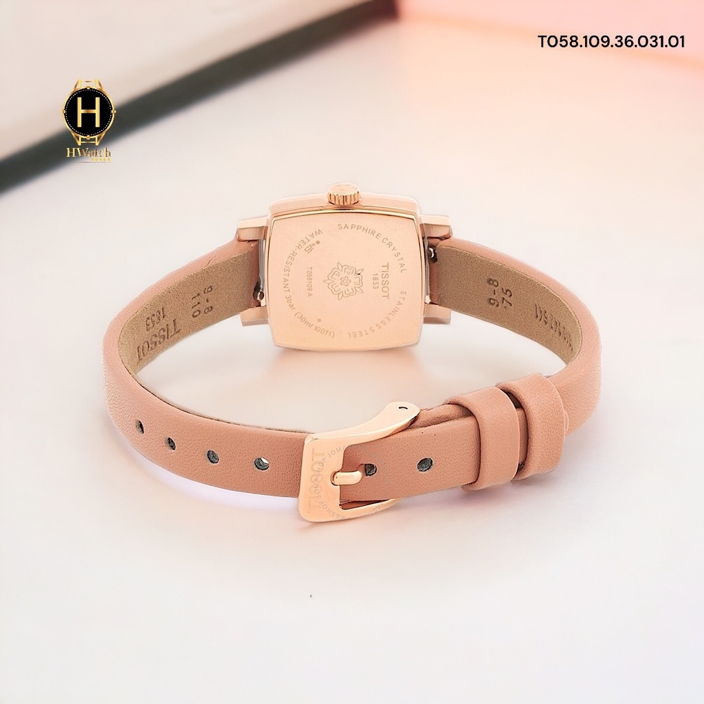 Đồng Hồ Nữ Tissot Quartz Lovely Square Summer Rose Tone T058.109.36.031.01 ( T0581093603101 )  Sapphire