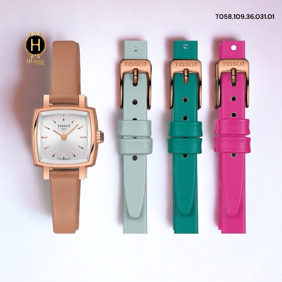 Đồng Hồ Nữ Tissot Quartz Lovely Square Summer Rose Tone T058.109.36.031.01 ( T0581093603101 )  Sapphire