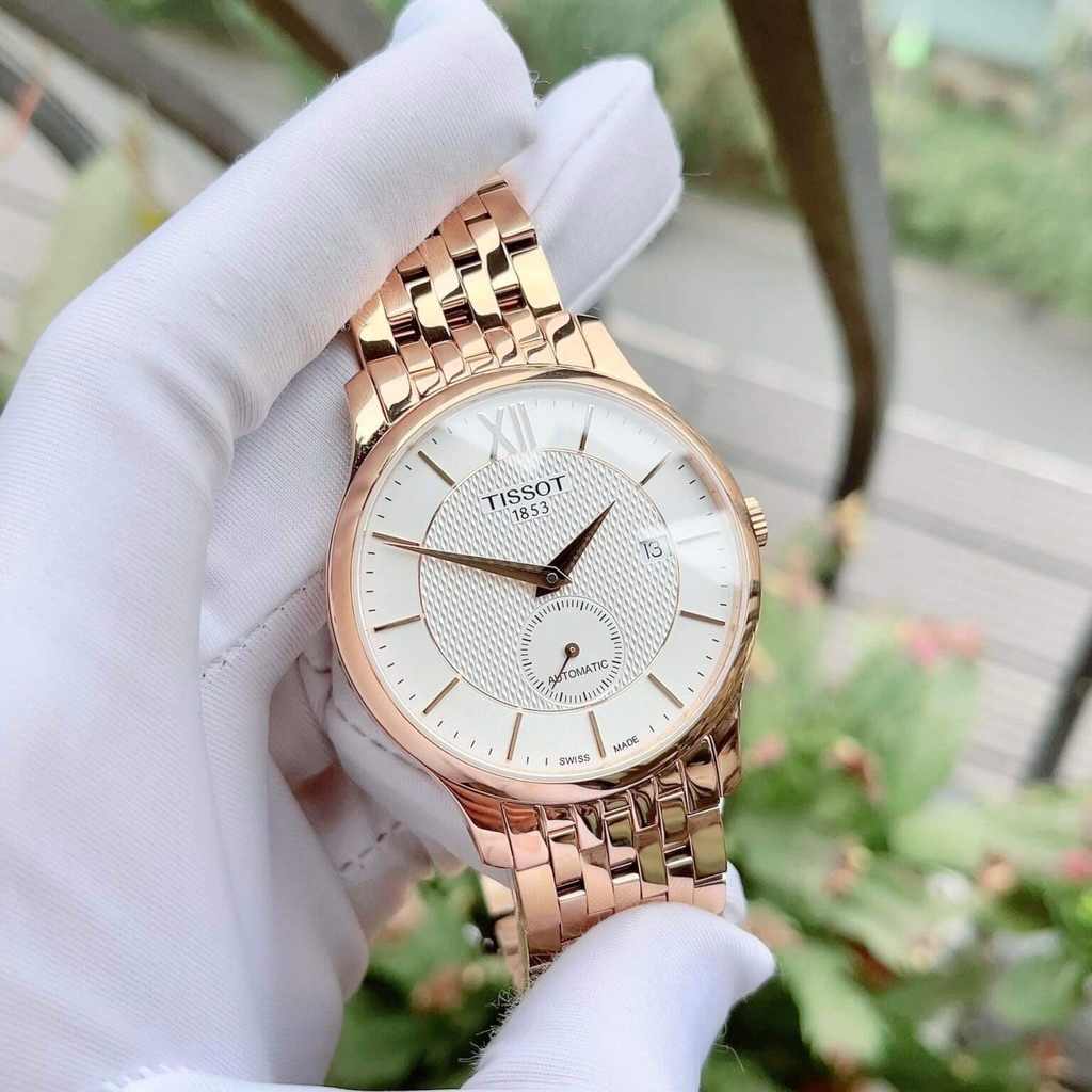 Đồng Hồ Nam Tissot Automatic T063.428.33.038.00 Tradition Small Second Rose