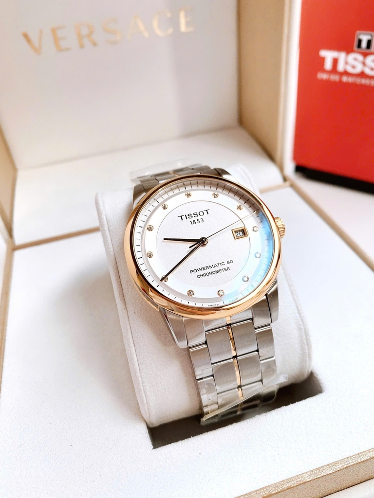 Đồng Hồ Nam Tissot Automatic Cosc 41mm Luxury Diamond Powermatic 80 Chronometer T086.408.22.036.00 ( T0864082203600 )