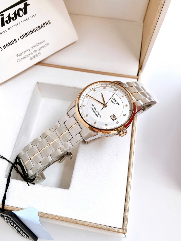 Đồng Hồ Nam Tissot Automatic Cosc 41mm Luxury Diamond Powermatic 80 Chronometer T086.408.22.036.00 ( T0864082203600 )