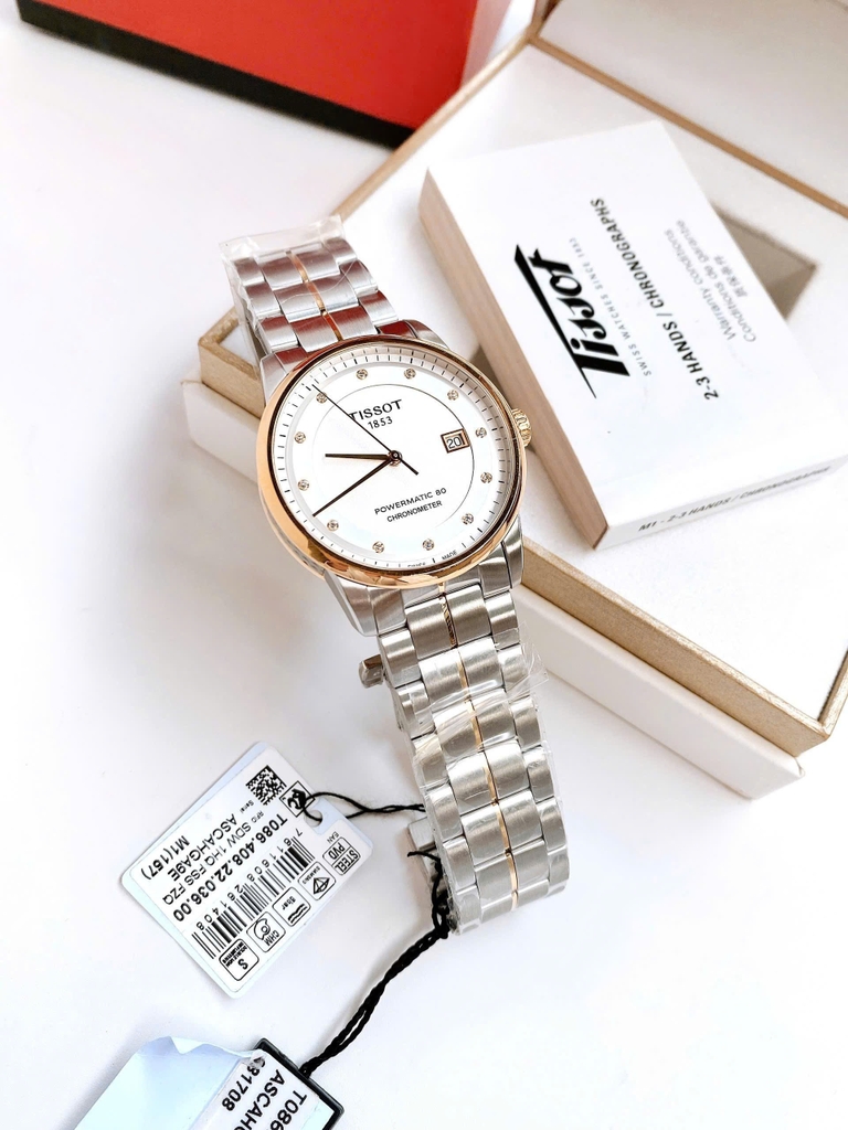 Đồng Hồ Nam Tissot Automatic Cosc 41mm Luxury Diamond Powermatic 80 Chronometer T086.408.22.036.00 ( T0864082203600 )