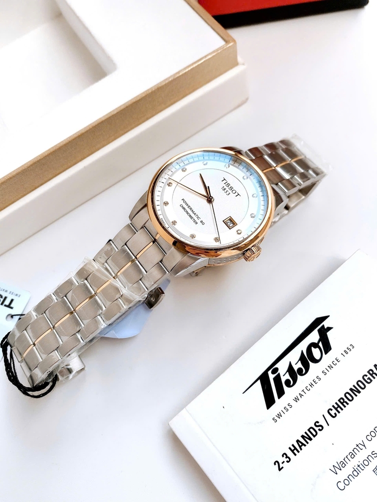 Đồng Hồ Nam Tissot Automatic Cosc 41mm Luxury Diamond Powermatic 80 Chronometer T086.408.22.036.00 ( T0864082203600 )