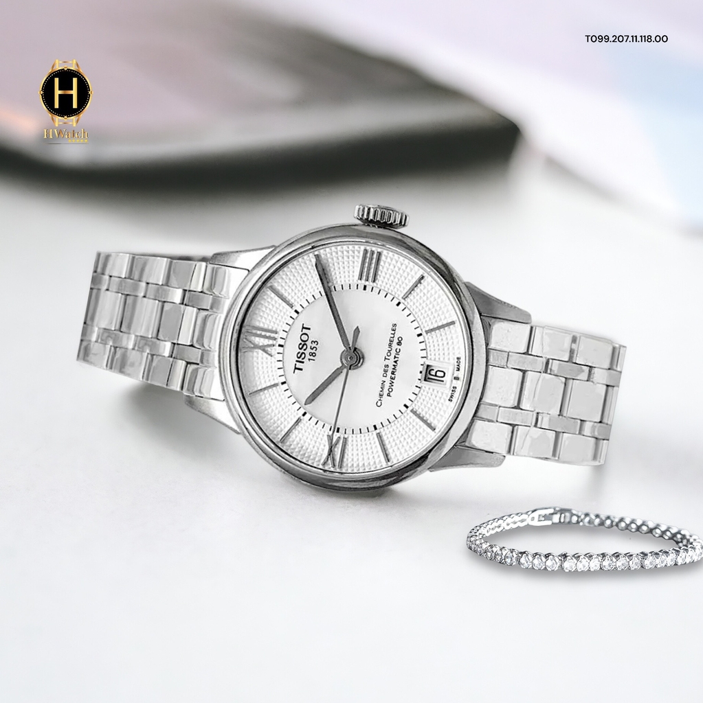Đồng Hồ Nữ Tissot Automatic Chemin Des Tourelles Sapphire T099.207.11.118.00 ( T0992071111800 )
