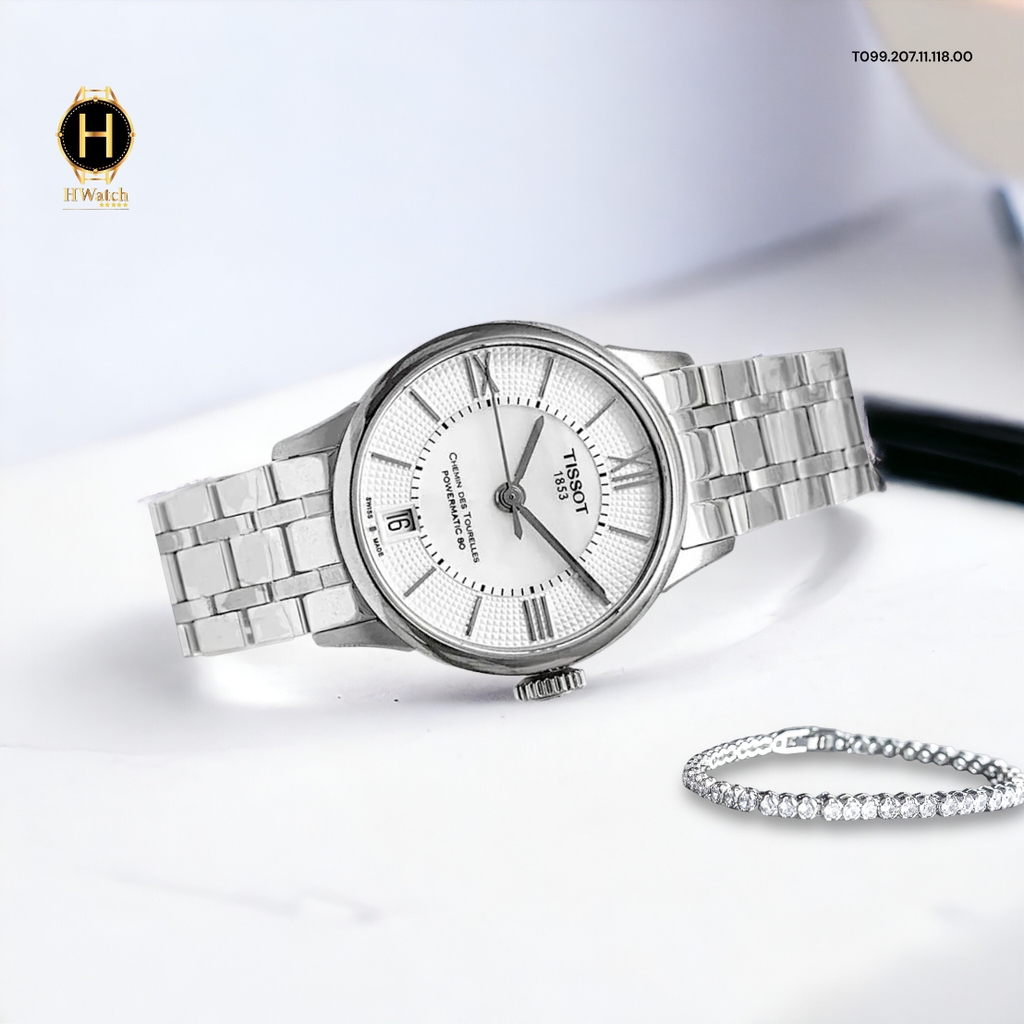 Đồng Hồ Nữ Tissot Automatic Chemin Des Tourelles Sapphire T099.207.11.118.00 ( T0992071111800 )