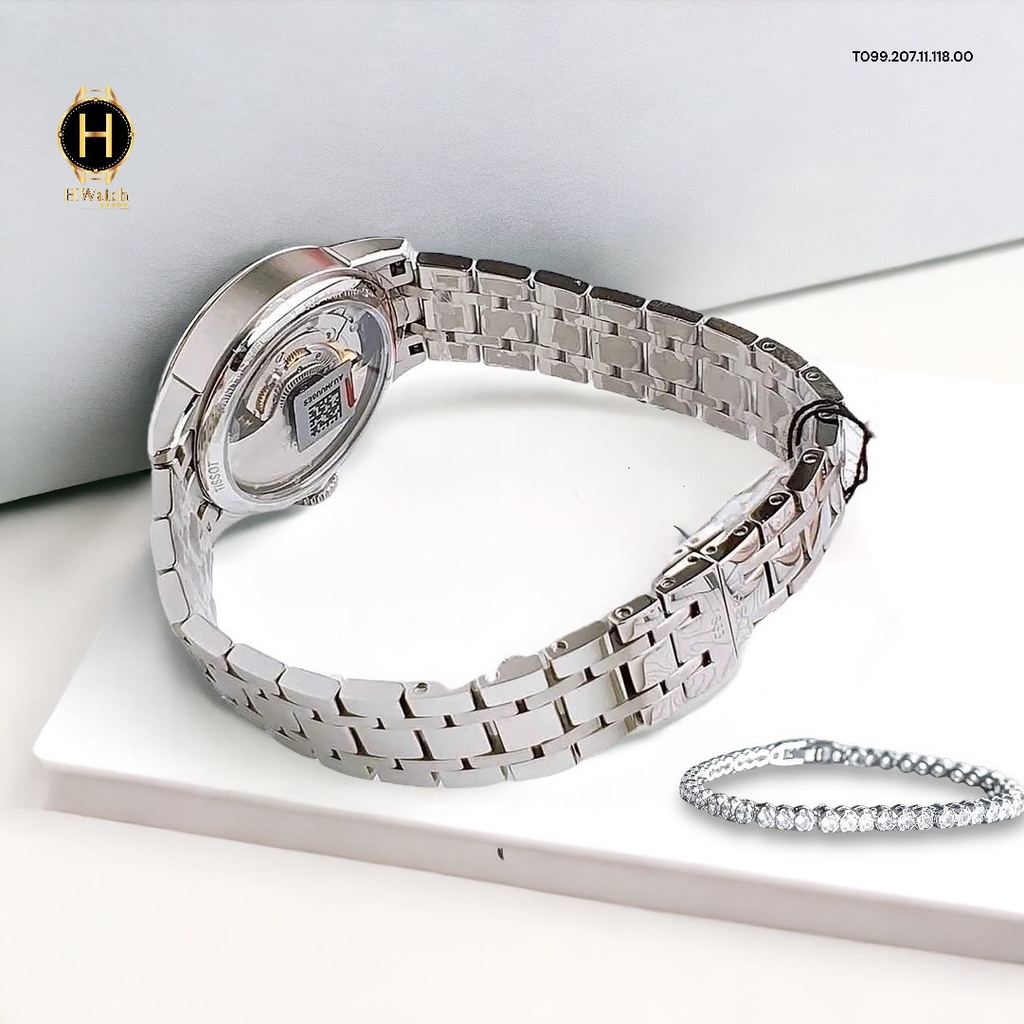 Đồng Hồ Nữ Tissot Automatic Chemin Des Tourelles Sapphire T099.207.11.118.00 ( T0992071111800 )