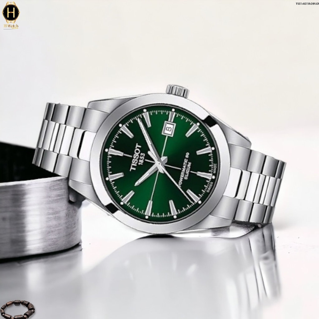 Đồng Hồ Nam Tissot Automatic Gentleman Powermatic 80 Silicium Blue Dial T127.407.11.091.01  (T1274071109101)