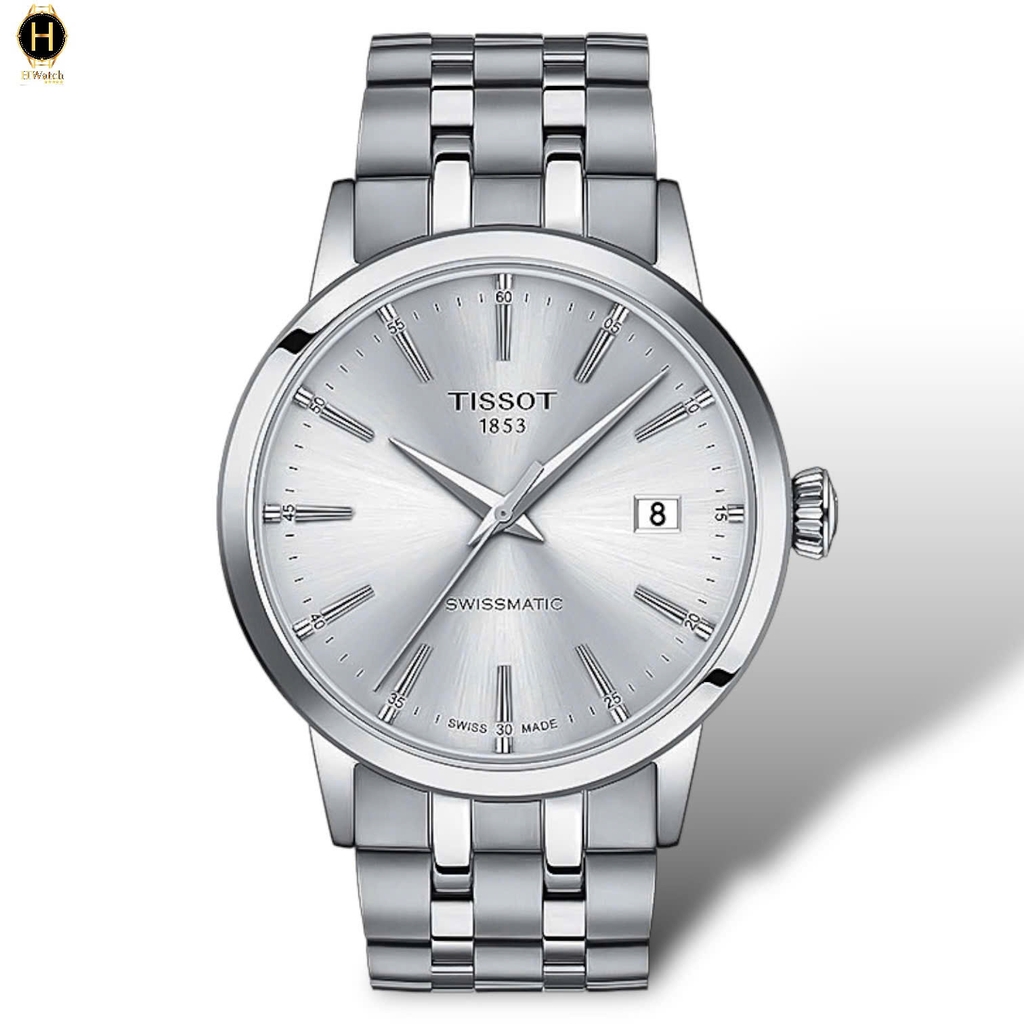 Đồng Hồ Nam Tissot Automatic Classic Dream Swissmatic T129.407.11.031.00 ( T1294071103100 ) Dây Thép Mặt Trắng Sapphire