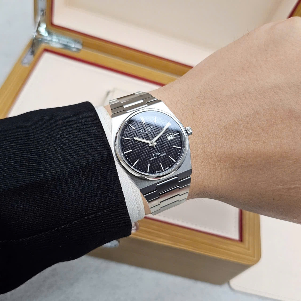 Đồng Hồ Nam Tissot Automatic PRX Powermatic 80 Guilloche T137.407.11.051.00