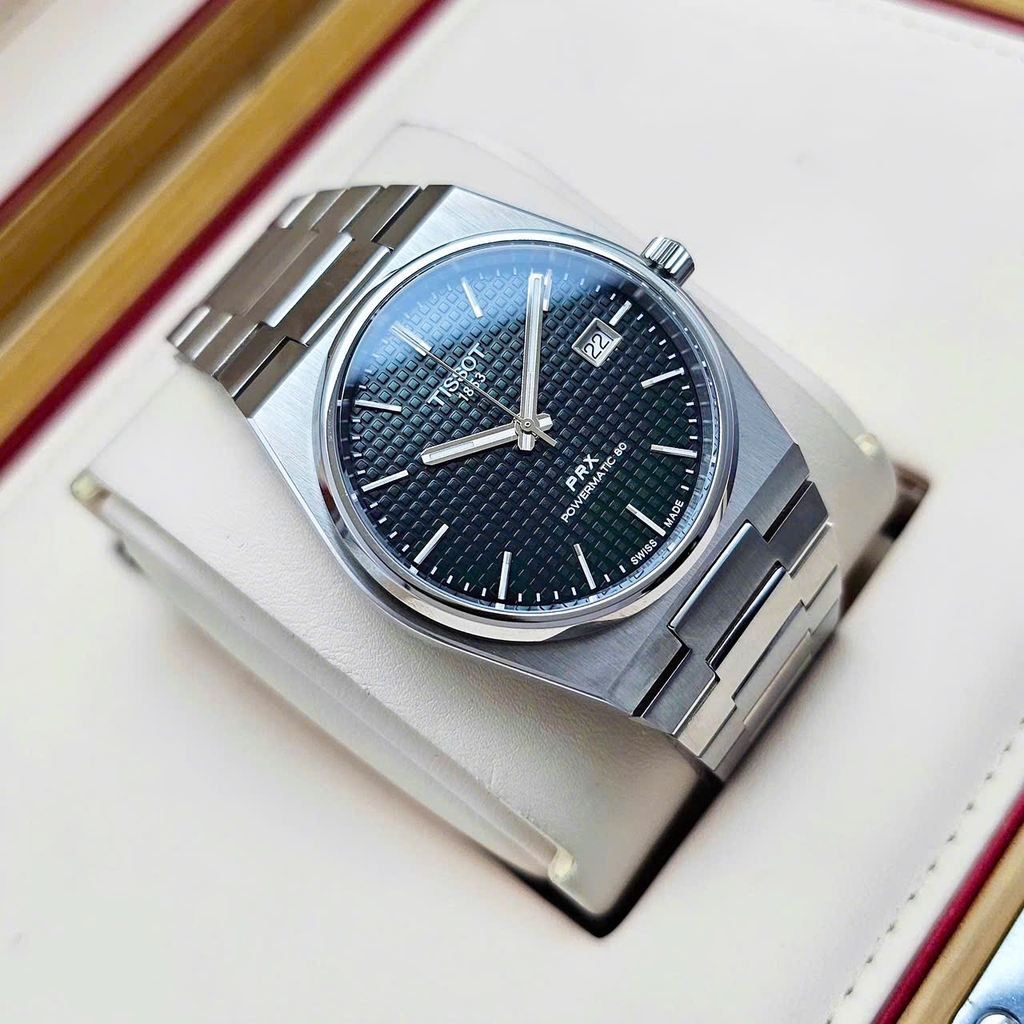 Đồng Hồ Nam Tissot Automatic Powermatic 80 Green 40mm T137.407.11.091.00 ( T1374071109100  )