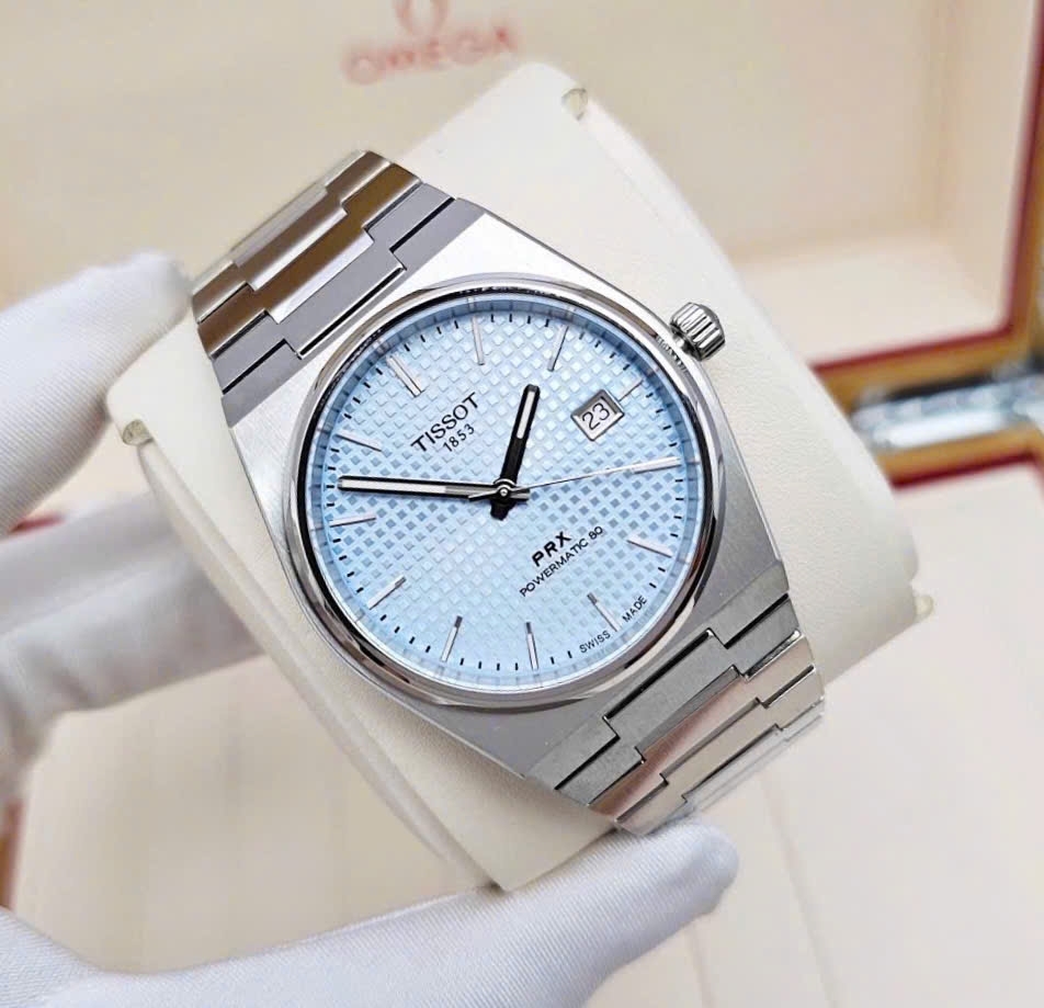 Đồng Hồ Nam Tissot Automatic PRX Powermatic 80 Ice Blue T137.407.11.351.00 ( T1374071135100 )