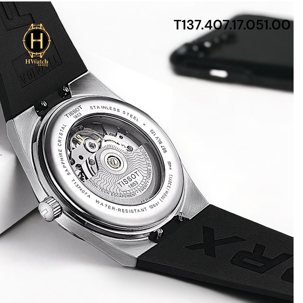 Đồng Hồ Nam Tissot Automatic PRX Powermatic 80 Black 40mm T137.407.17.051.00 ( T1374071705100 )