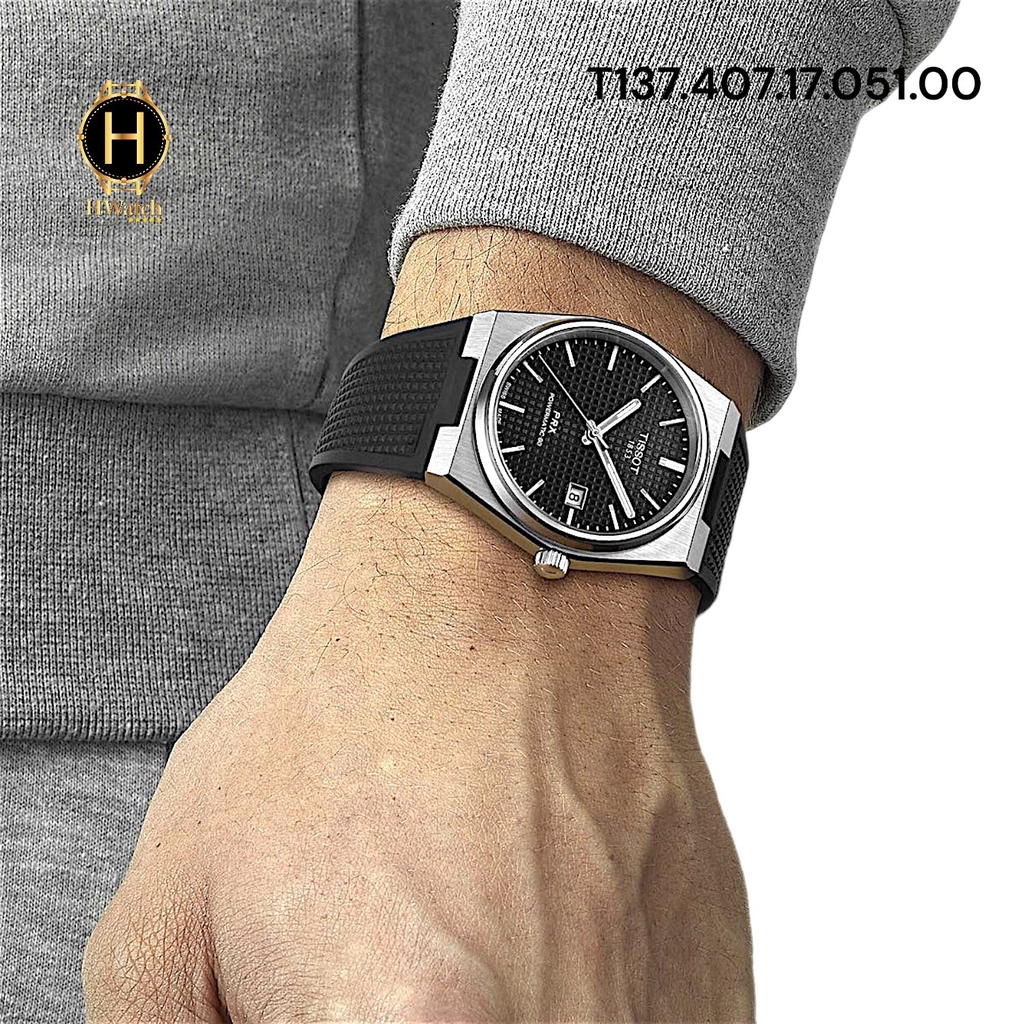 Đồng Hồ Nam Tissot Automatic PRX Powermatic 80 Black 40mm T137.407.17.051.00 ( T1374071705100 )