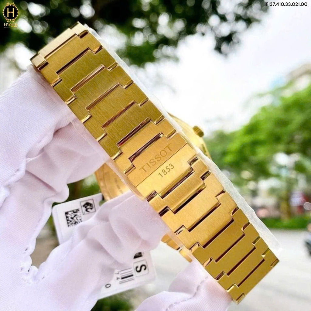 Đồng Hồ Nam Tissot Quartz  PRX Champagne Dial Gold 40mm T137.410.33.021.00 (T1374103302100 )