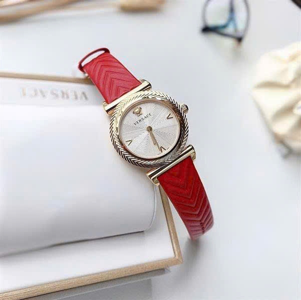 Đồng Hồ Nữ Versace Quartz V-Motif Red VERE01820