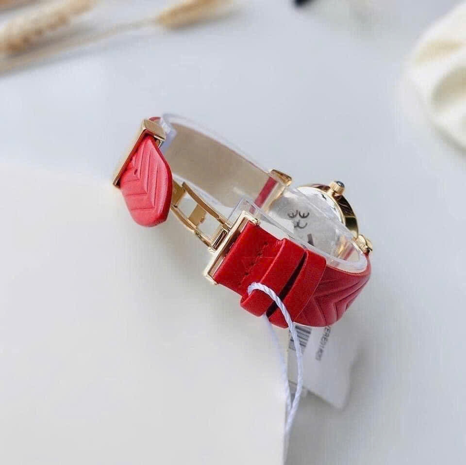 Đồng Hồ Nữ Versace Quartz V-Motif Red VERE01820