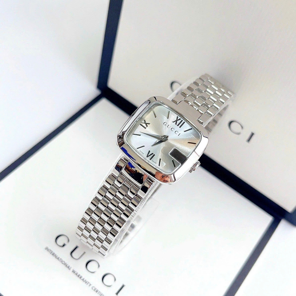 Đồng Hồ Nữ Gucci Quartz Small Silver YA125517