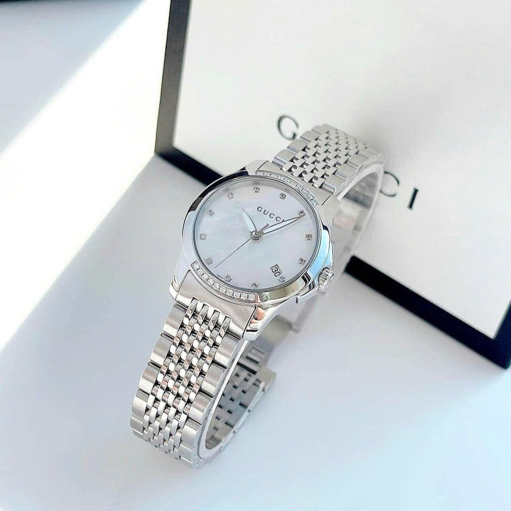 Đồng Hồ Nữ Gucci Quartz G-Timeless Diamond YA126510
